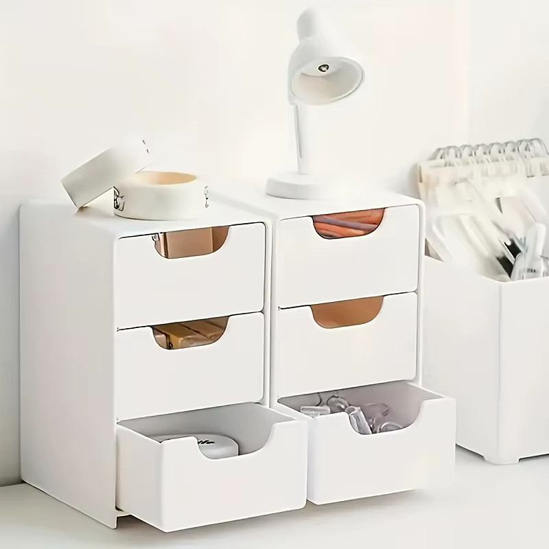 Chic 3-Tier Desk Organizer with Drawers – Ideal for Office Supplies, Jewelry …