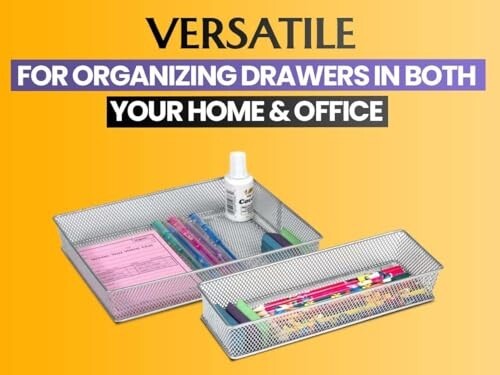 Silver Mesh Drawer Cabinet and or Shelf Organizer, School Supply Holder 3×6 1594