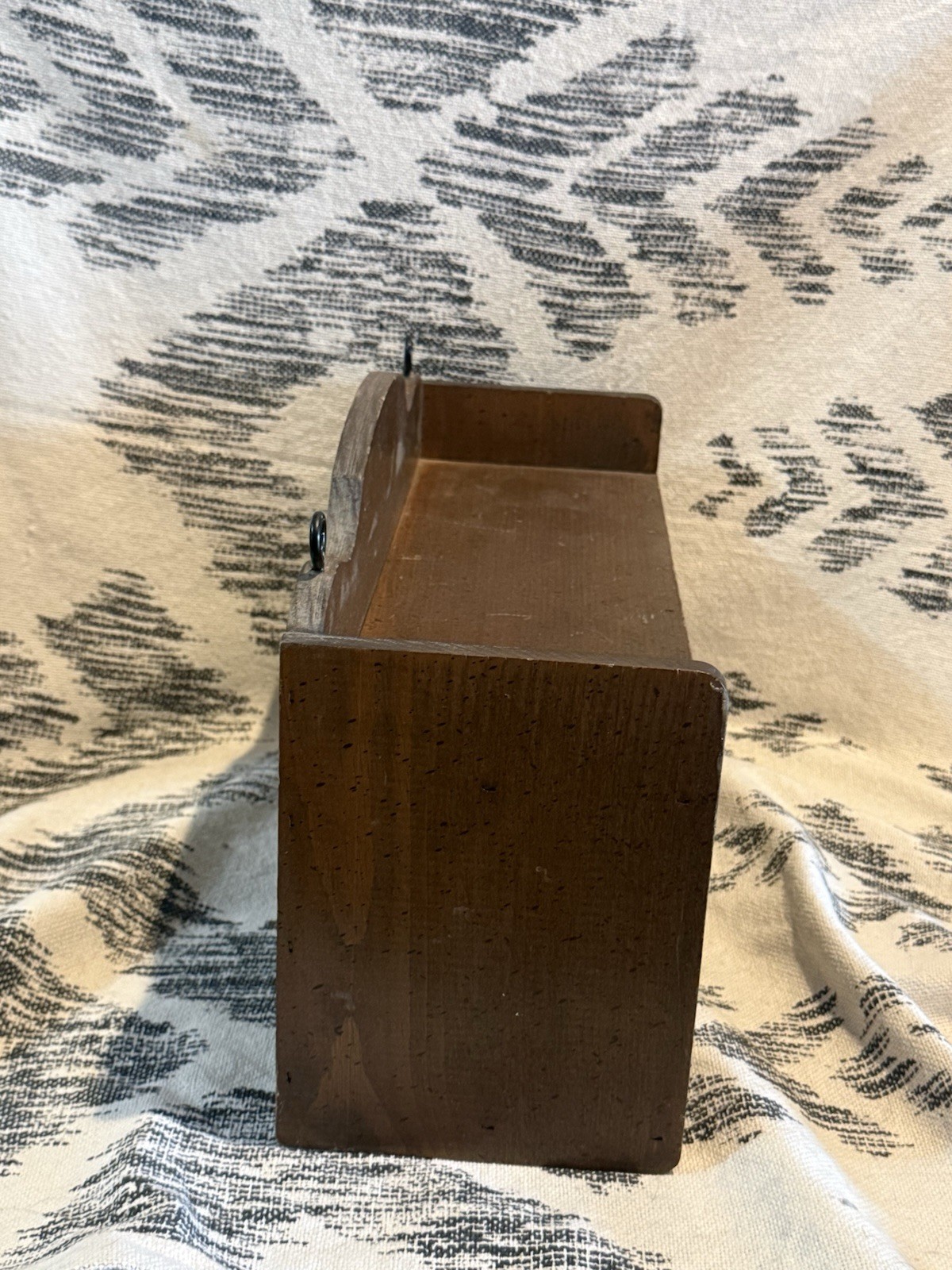 Vintage Wooden Desk Top Caddy Organizer Box Trinket Shelf