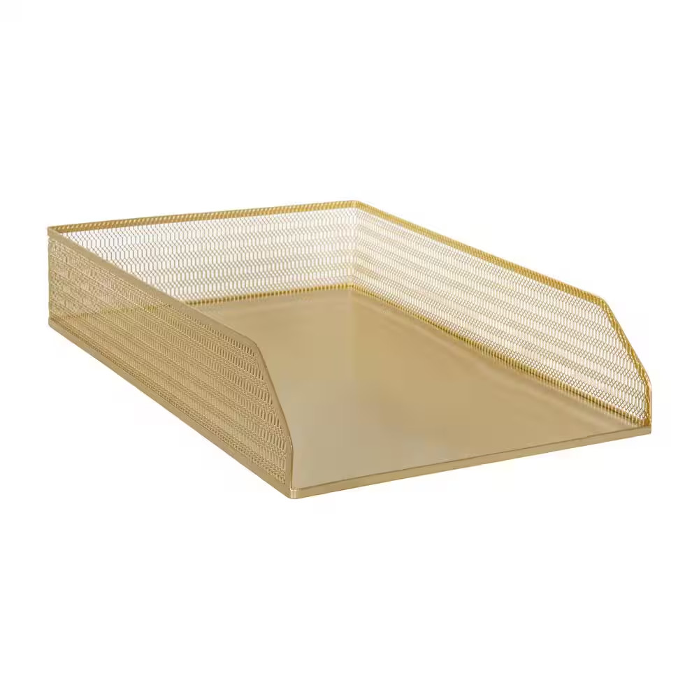 Gold Desk Organizer Set of 2
