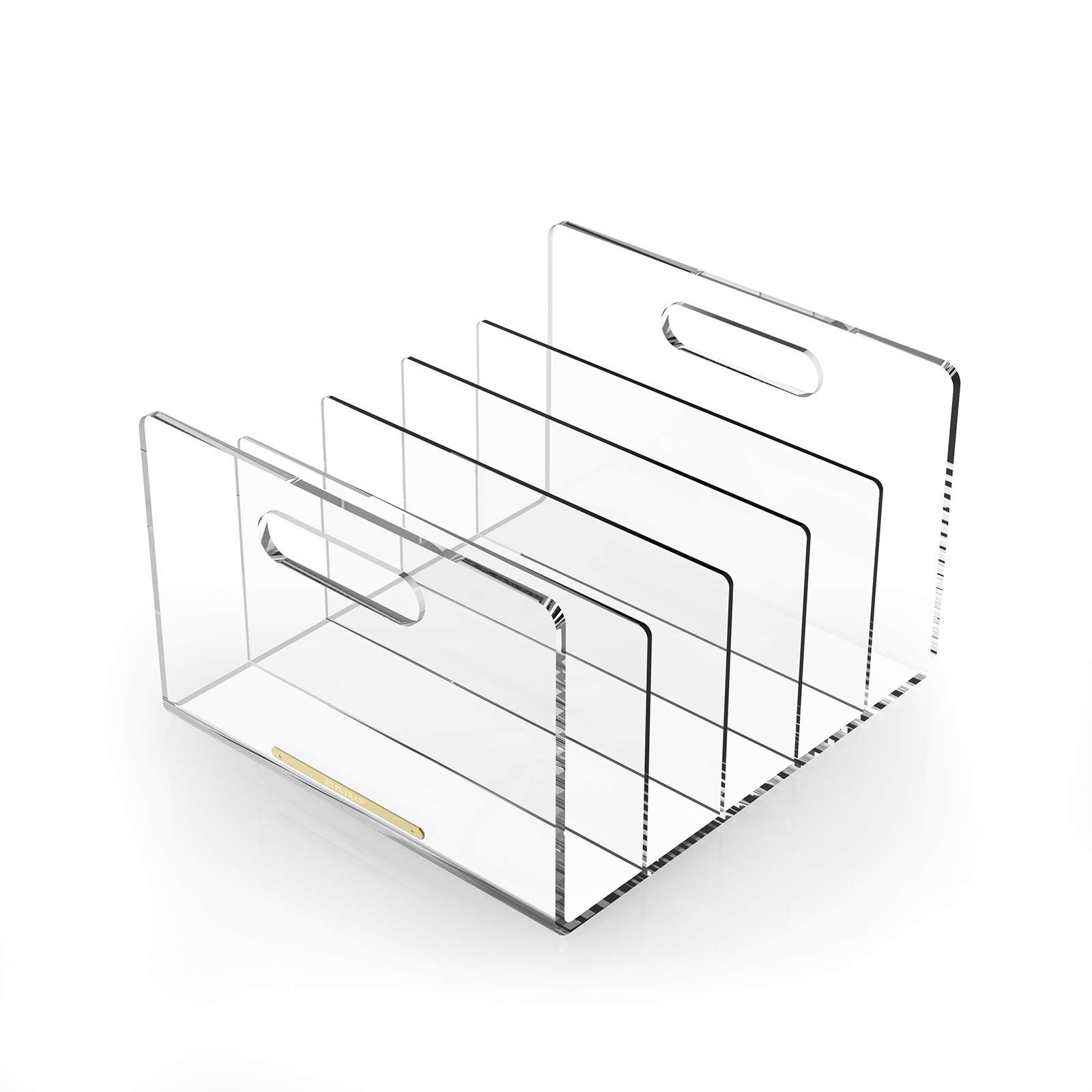 Acrylic File Sorter Desktop Collator Office Organizer Clear 11.4×6.7×10 Inch