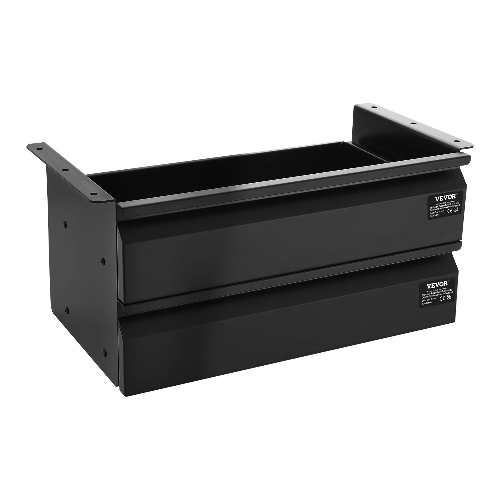 2 Drawer 16″ Under Desk Drawer Organizer Slide-out Drawer Space Saver Office