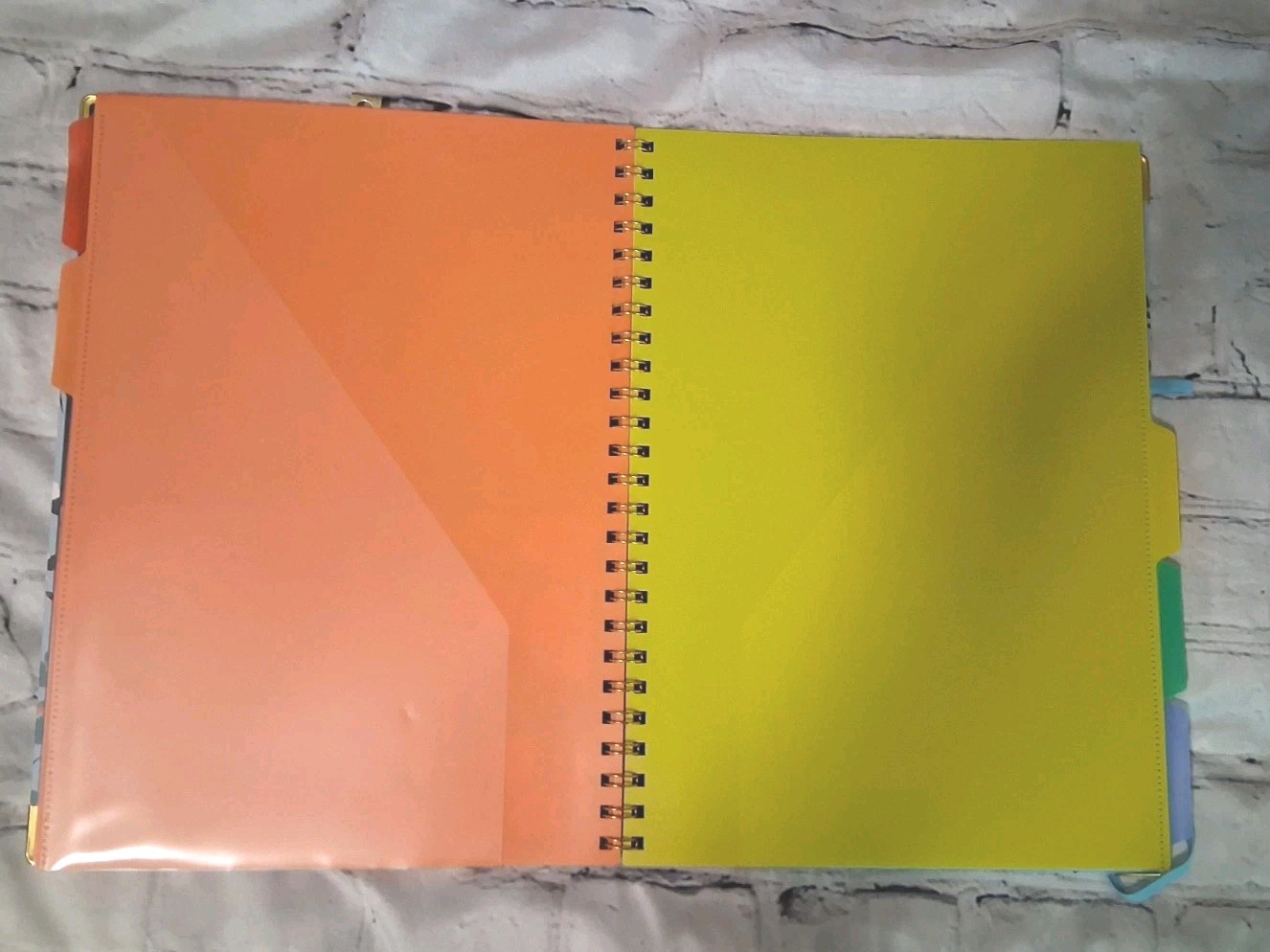 Floral Clipboard Portfolio & Spiral Organizer Notebook with Folders