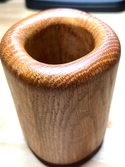Vintage 1980s Eldon Woodline model 6500 Oak Pen Pencil Holder