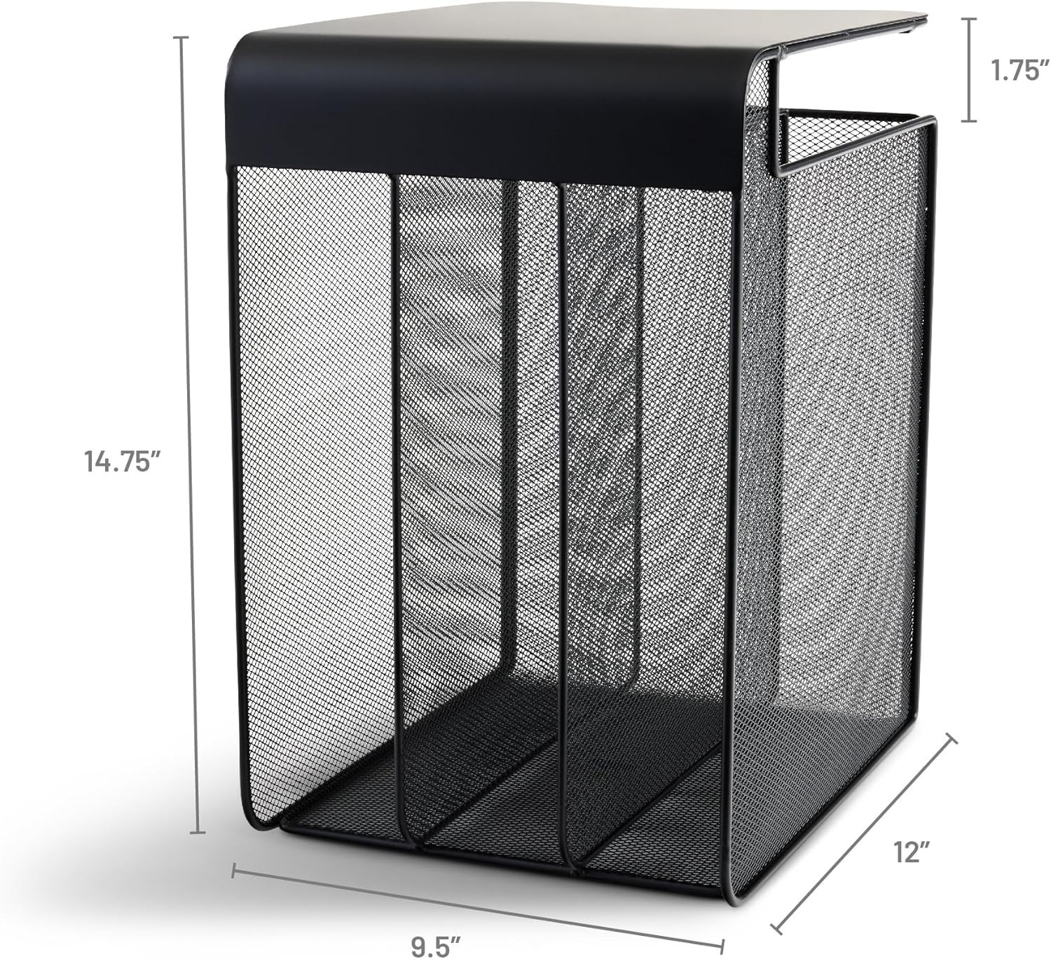 Onyx Vertical Tray Organizer: Lightweight Under-Desk Solution for Professionals