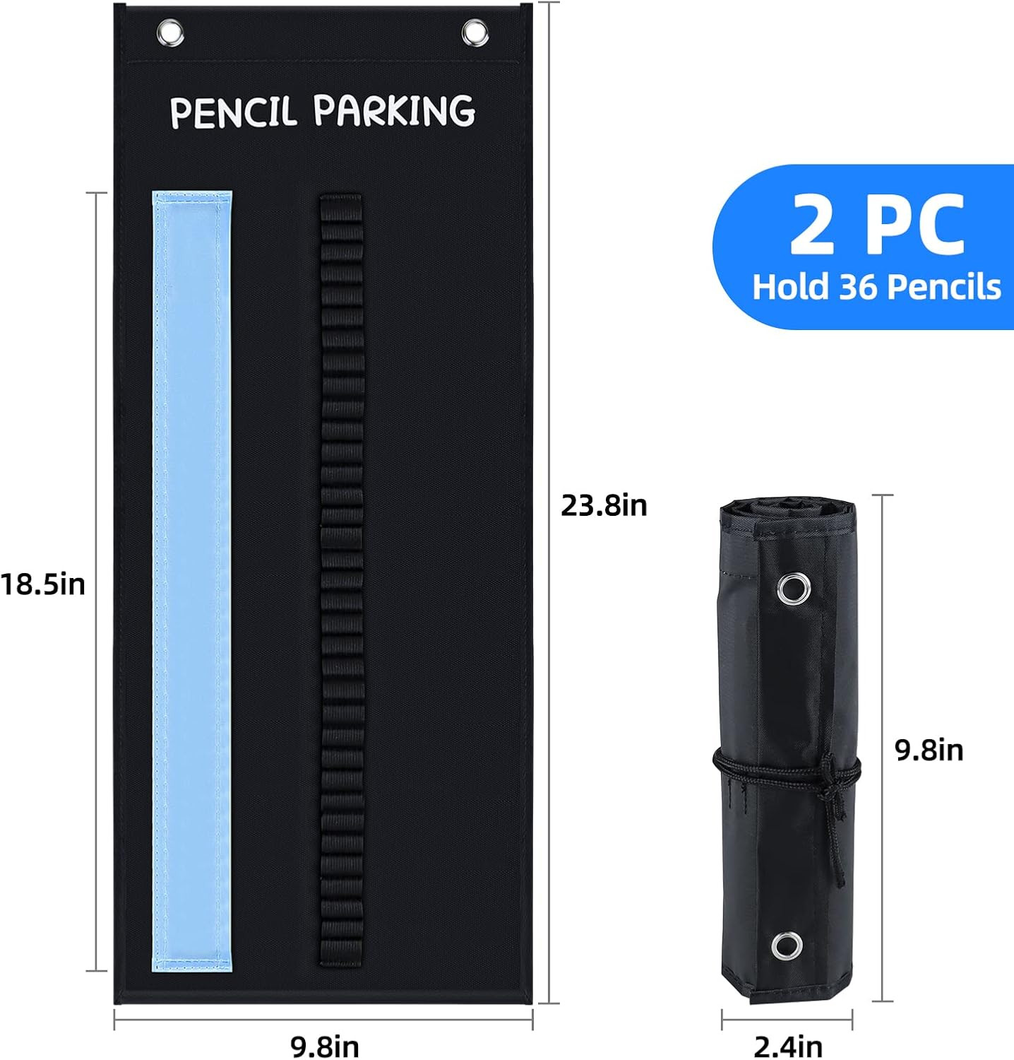 2-Pack Pencil Parking for Classroom, Pencil Holder for Desk Organizer