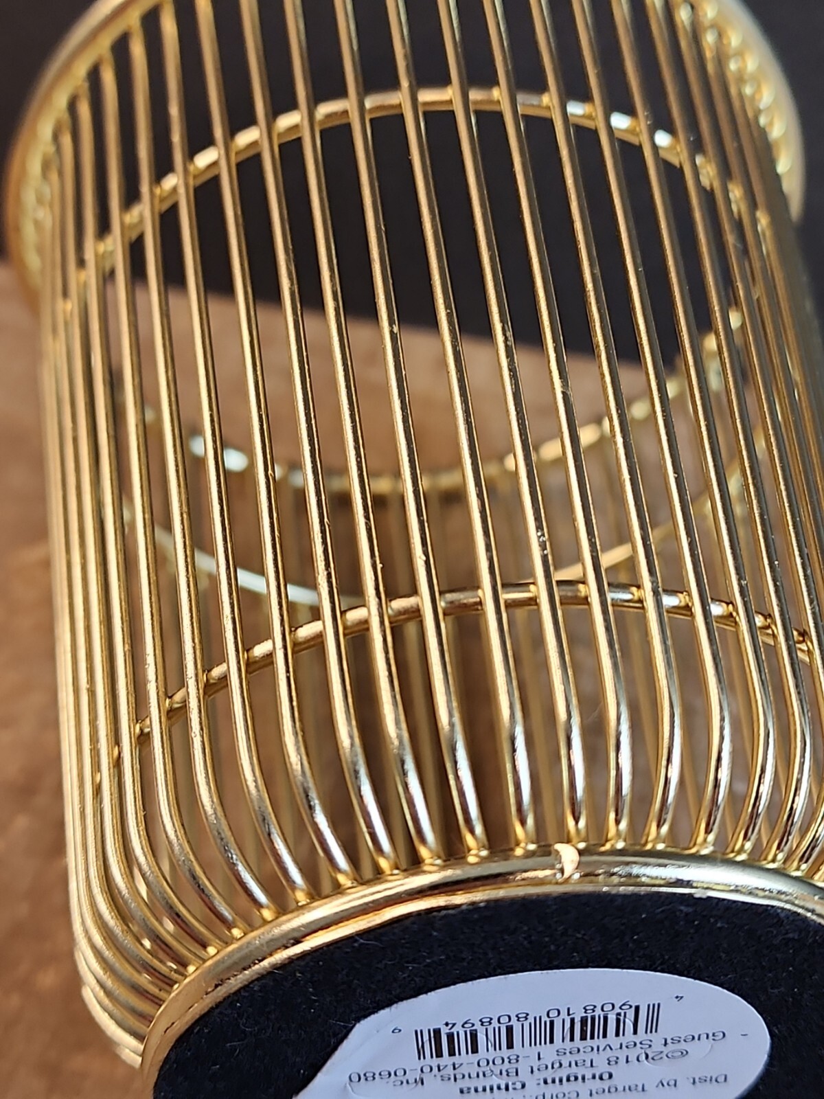 Pencil and Pen Office Desk Cup, Wire Metal, Gold Color Target 2018