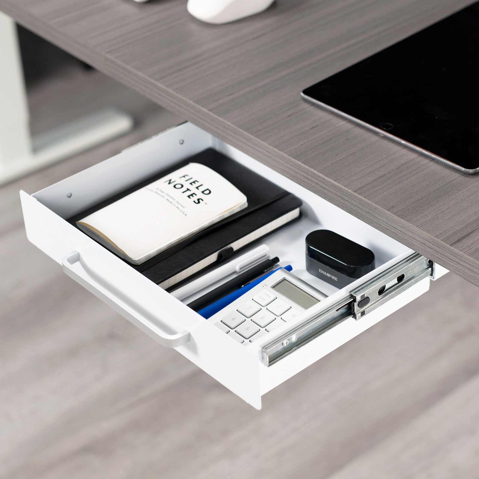 VIVO White Space Saver Sliding Under Desk Storage Drawer with Pull Handle