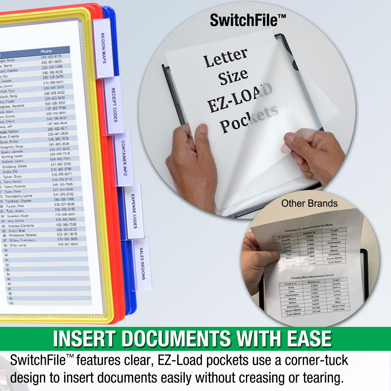 Ultimate Office Switchfile Reference Organizer Displays Both Landscape Or