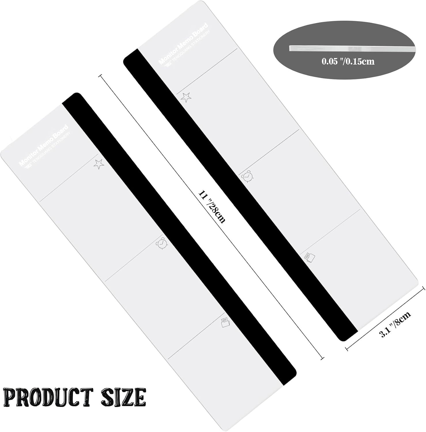 waterproof Acrylic Sticky Note Holders – Functional 8×4 Memo Boards for Office