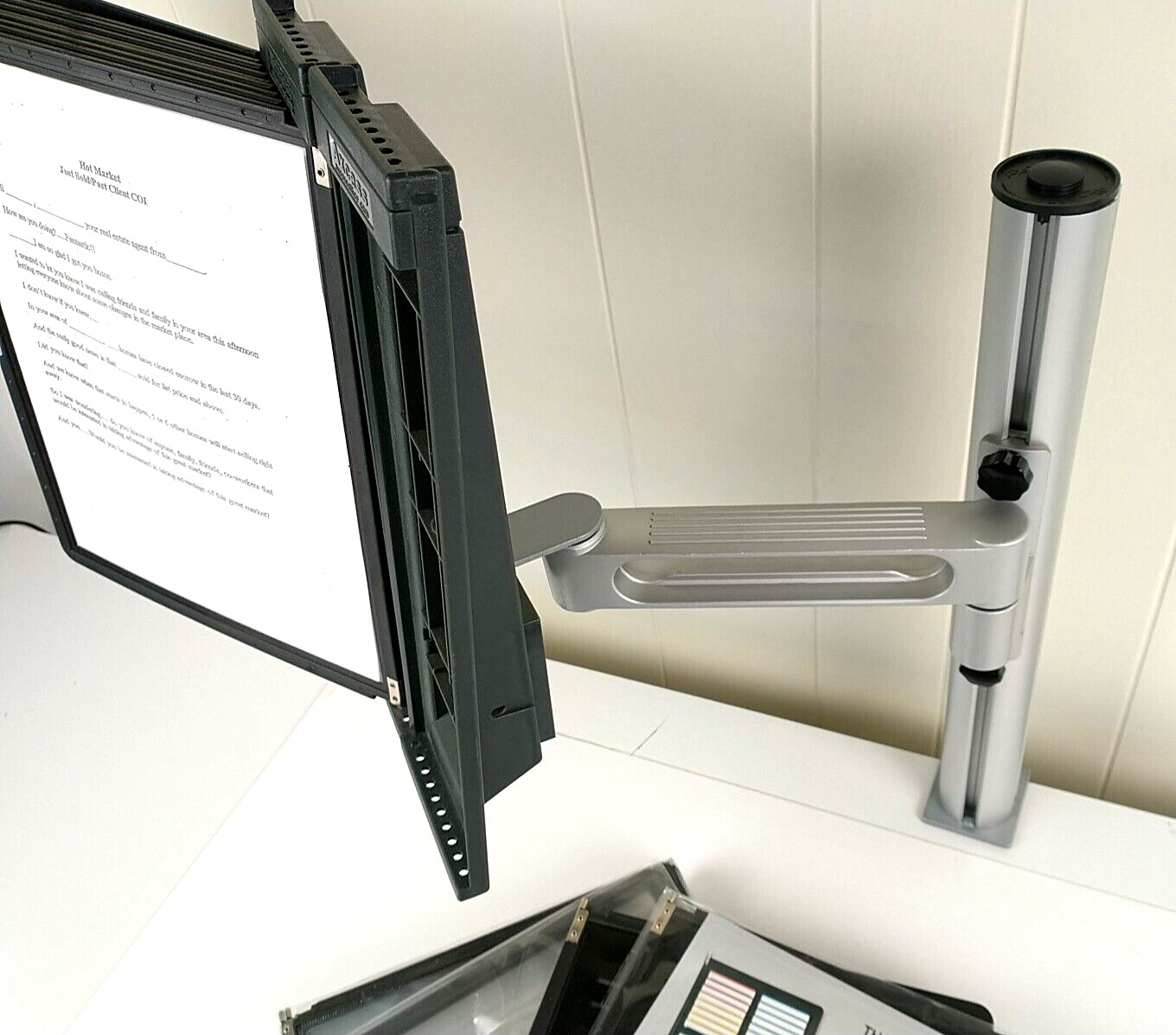 Ultimate Office AdjustaView 20-Pocket Desk Reference Organizer with Desk Stand