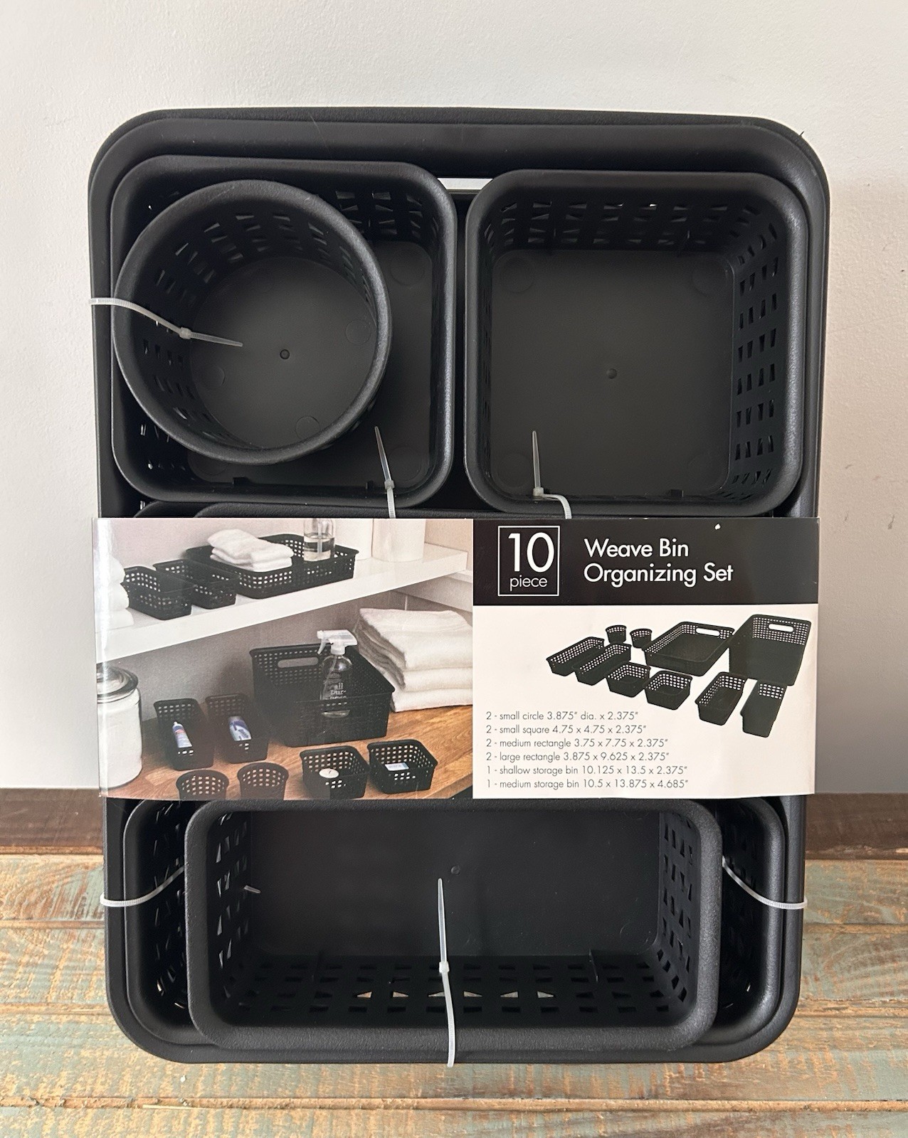 Advantus Thinkspace Plastic Weave Bins Plastic Bins 38398-New