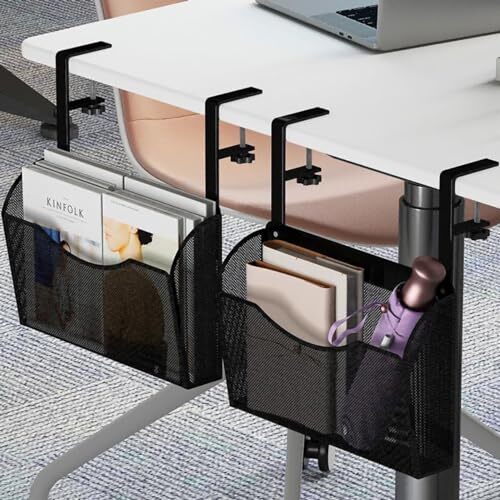 Under Desk Drawer Desk Side Storage Hanging Desk Organizer Clamp On Desk Orga…