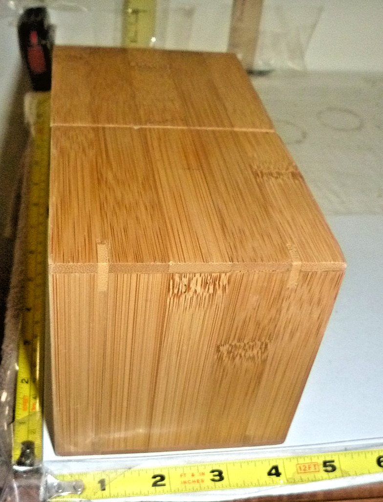 Small Bamboo 5-Slot DESKTOP Expandable Organizer/Caddy ~4H x 4W x 7½-11½”L