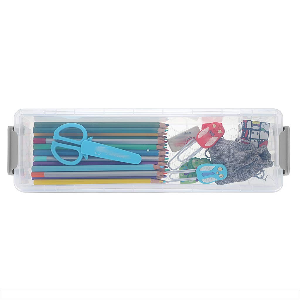 Long Plastic Stackable Boxes Home, Office Supplies Storage Organizer Pencil B…