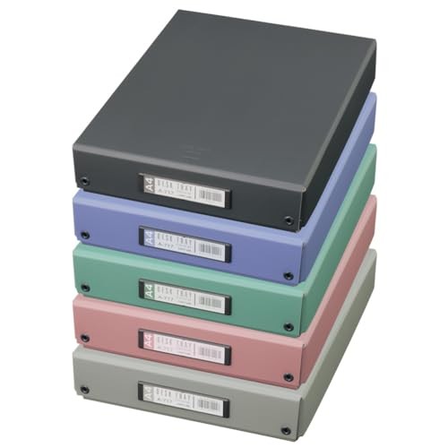 Lihit lab. Desk Tray Tool Box Document Storage A4 Off-white A717 White