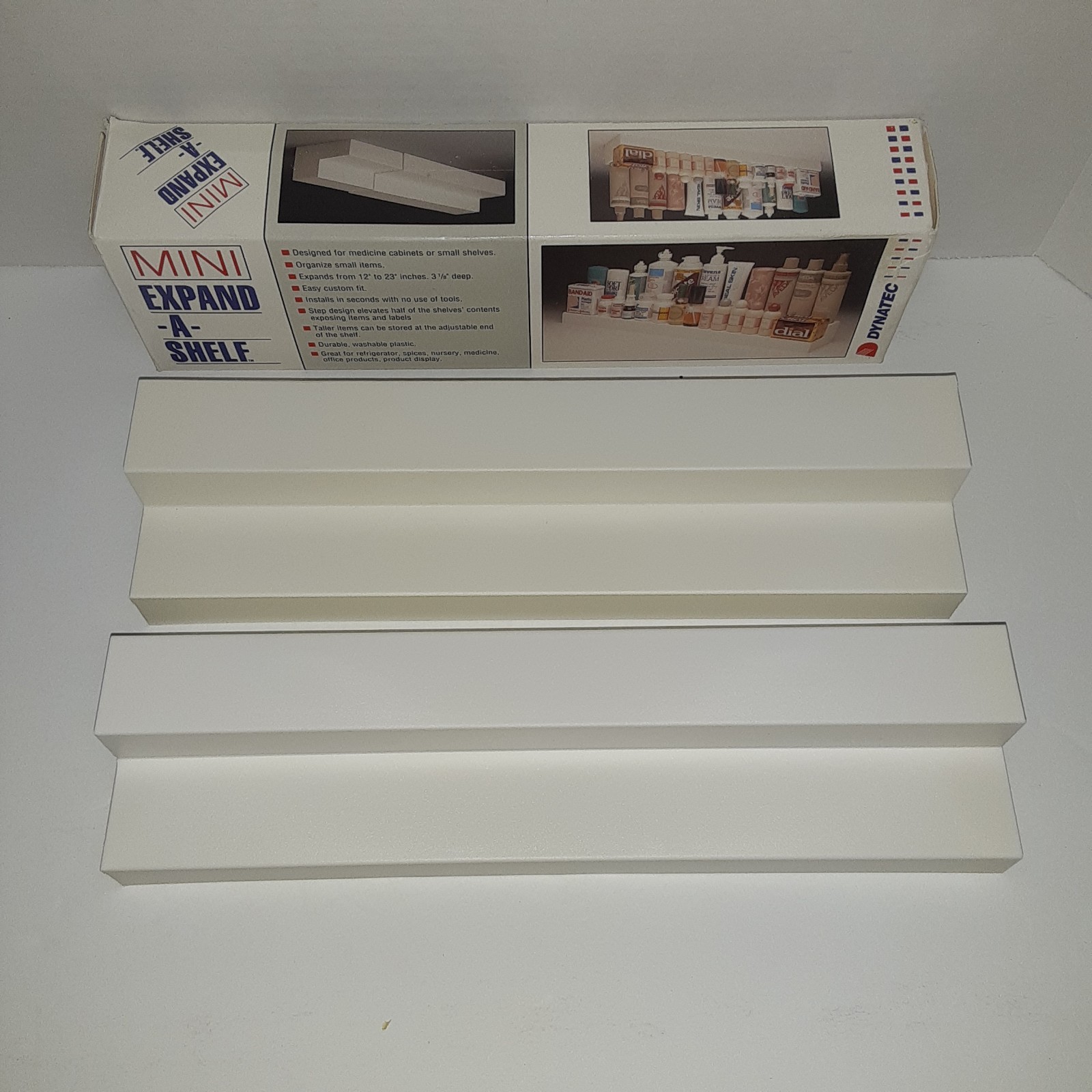Mini Expand-A-Shelf Original Expanding Tiered Design 12-23″ Organize Cabinet