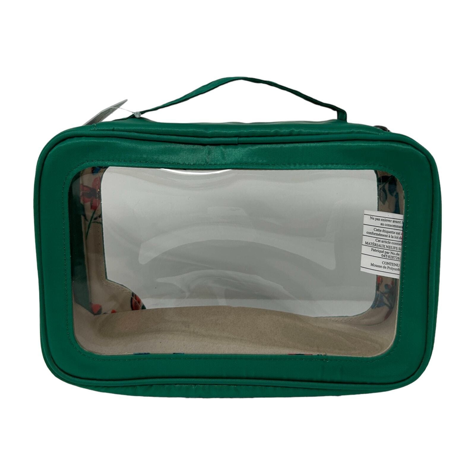 Lug Clear View Zip Storage Pouch Kelly Green Organizer Pencil Craft Desk Travel