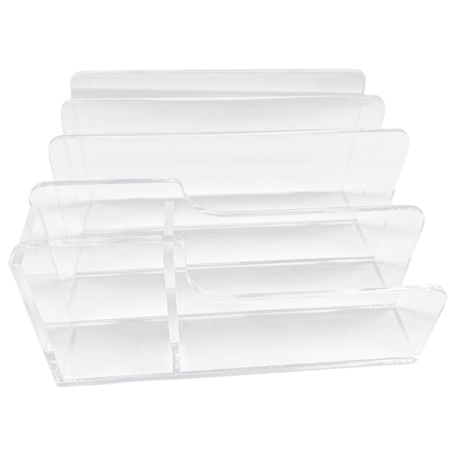 Acrylic Desk File Organizer Desktop File Folder Organizer Lightweight File
