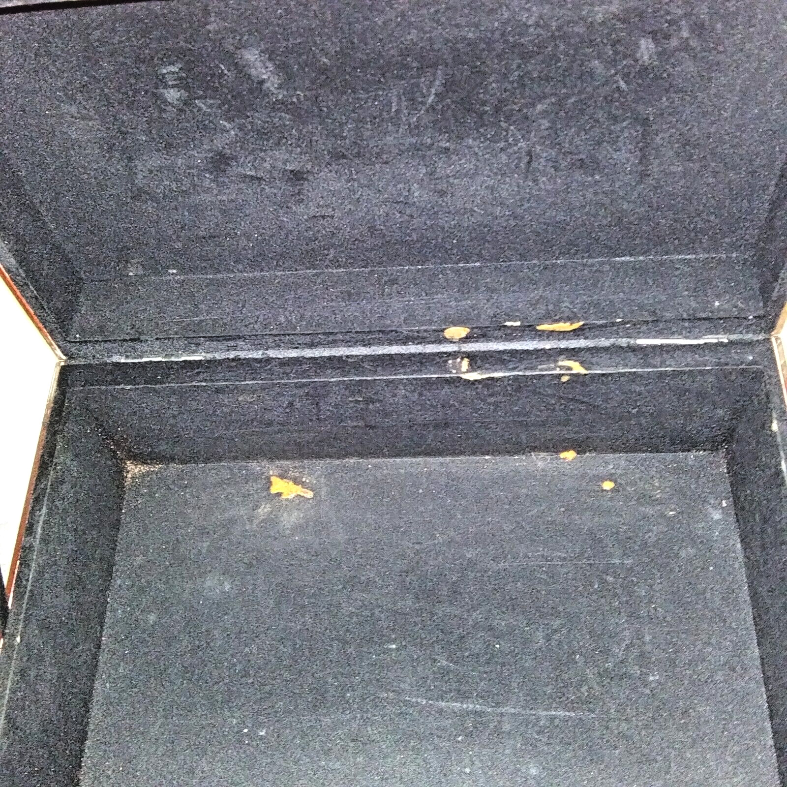Asian Red Lacquer Jewelry Box Velvet Lining