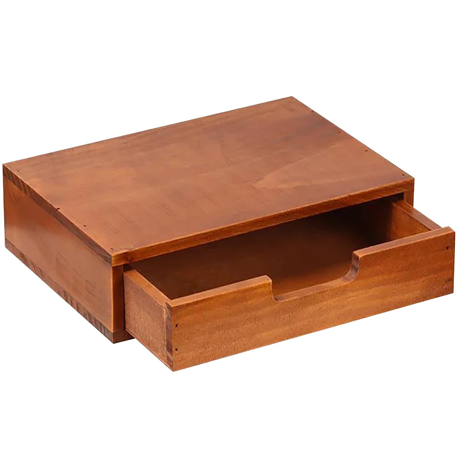 Single Drawer Desktop Storage Organizer in a Modern Wood Design (9.8”x6.9”x 2…