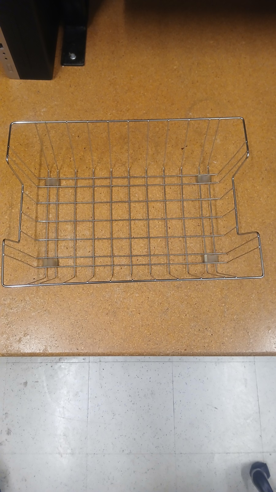 Silver Metal Wire Desk Paper Letter Document Organizer Mail Sorter Holder