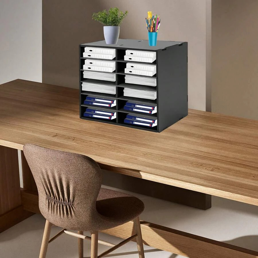 NEW [SHZICMY]Mail Sorter Organizer, Desktop Literature & Document Holder For