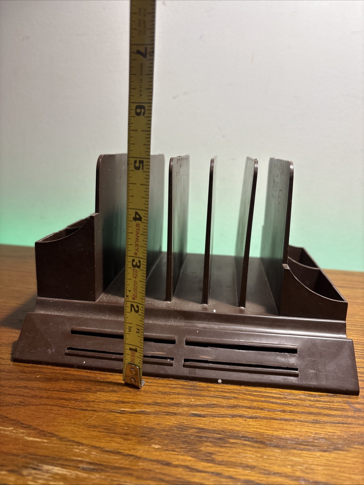 Vintage MCM Retro Action Industries Desk Office Organizer Paper Mail Pens
