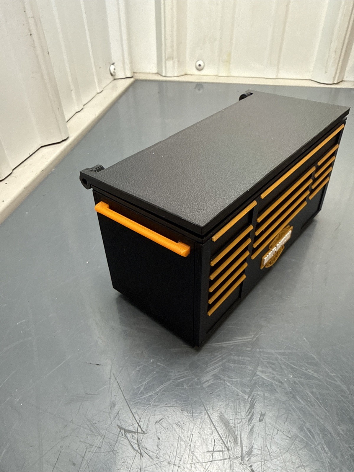 Harley Davidson Tool Box Pen Holder Garage Desk Organizer Man Cave Decor Gift