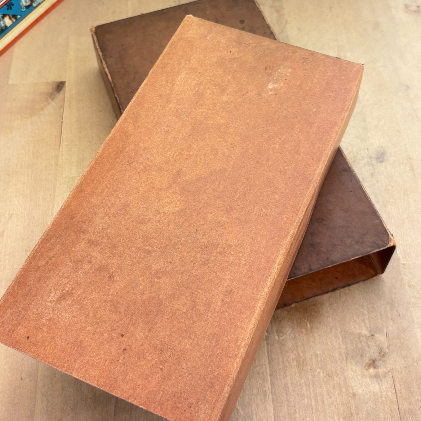 Vintage Office Desk Accessory, CC&AL Chamberlain Cardboard Single Drawer w Pull