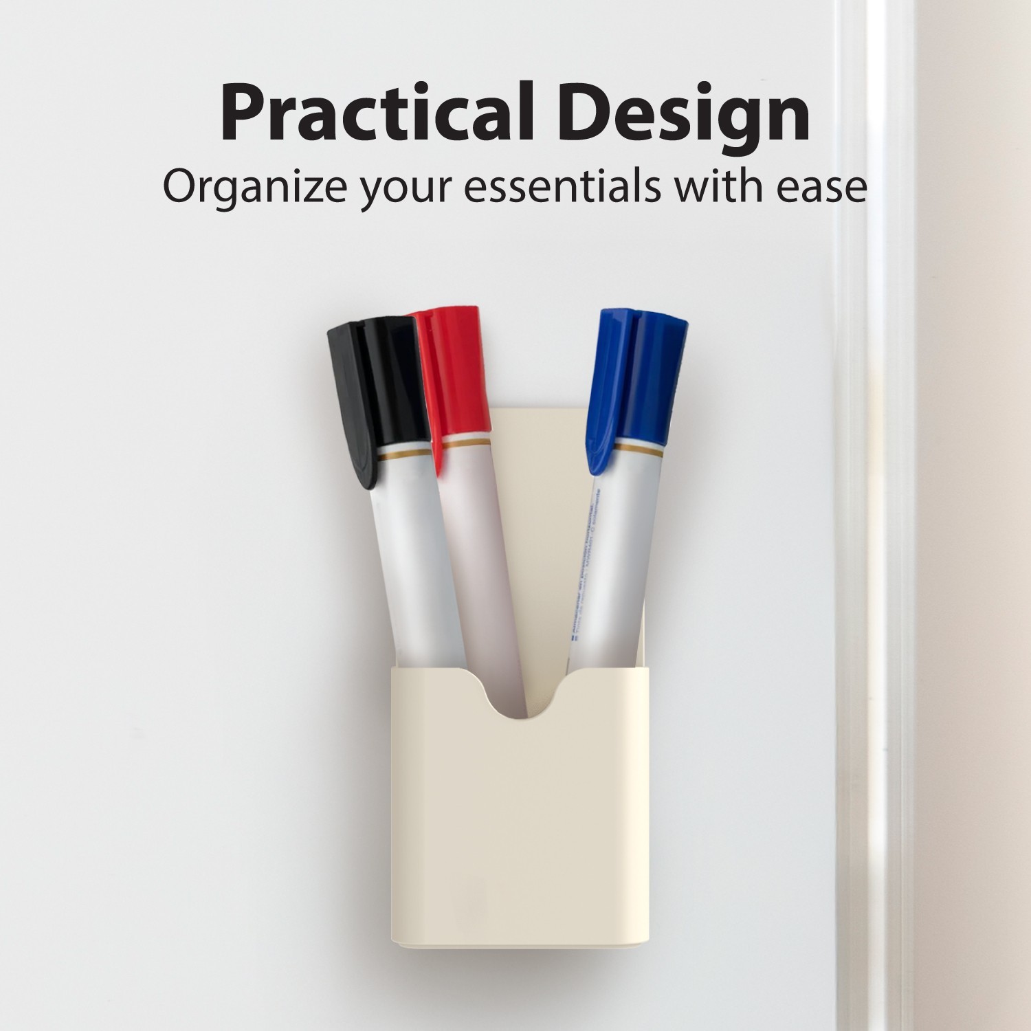 Garnen Magnetic Pen Holder for Refrigerator & Locker, Magnetic Marker Holder