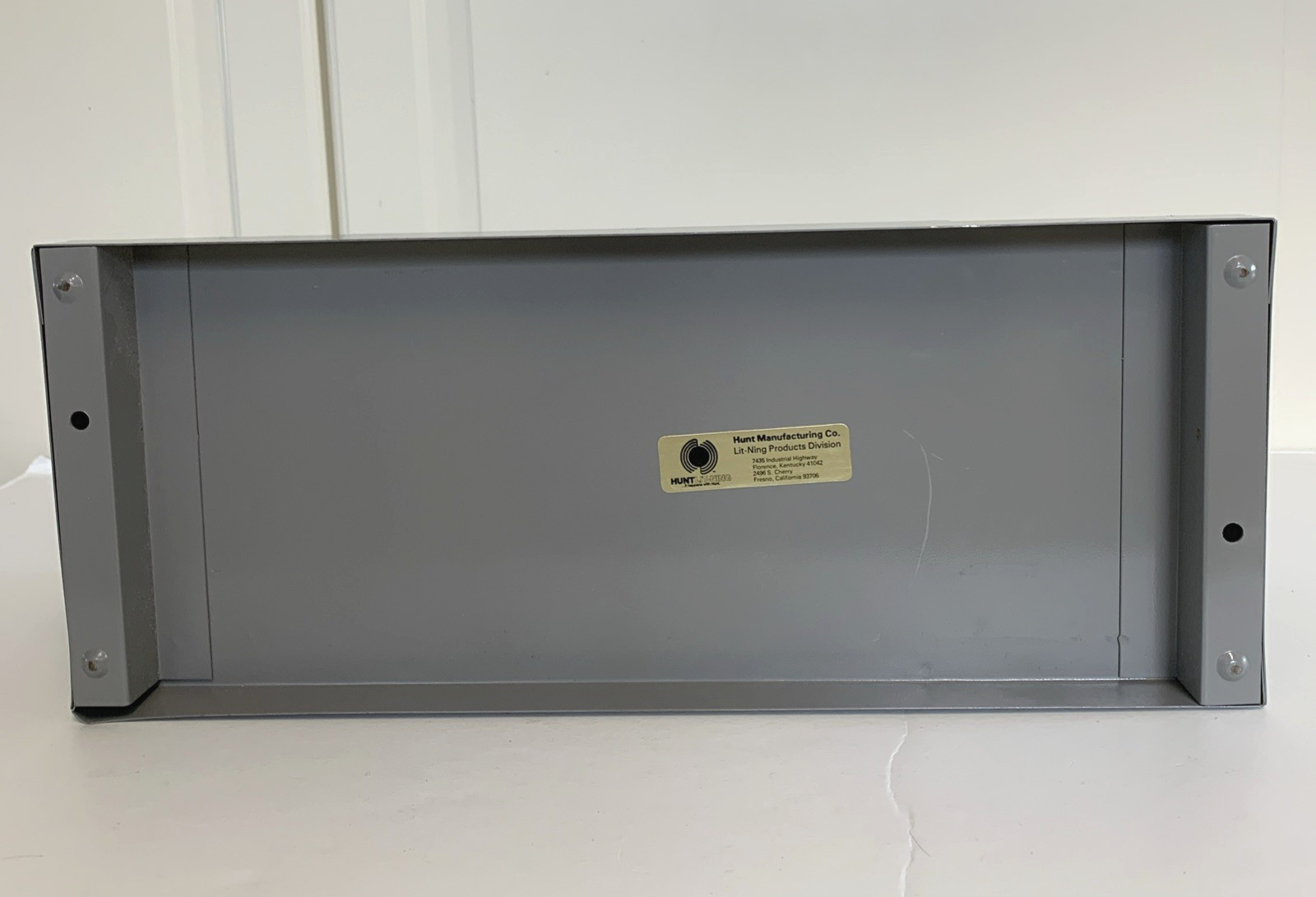 Hunt Lit-Ning Gray Metal Desk Paper File Mail Document Organizer Sorter