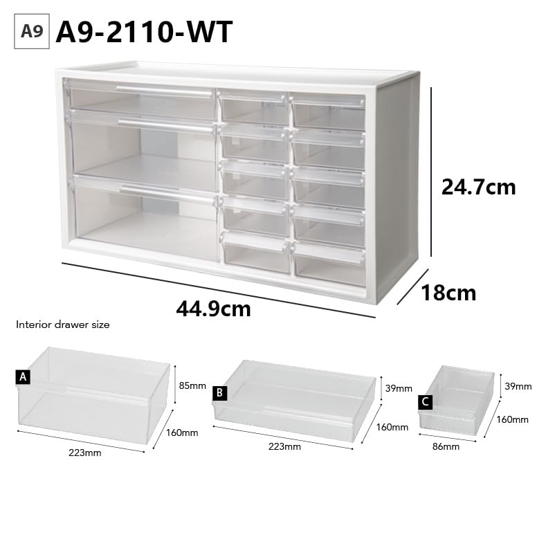 livinbox 13 Drawers and Dividers Desk Drawer Organizer for Hair Accessories A…