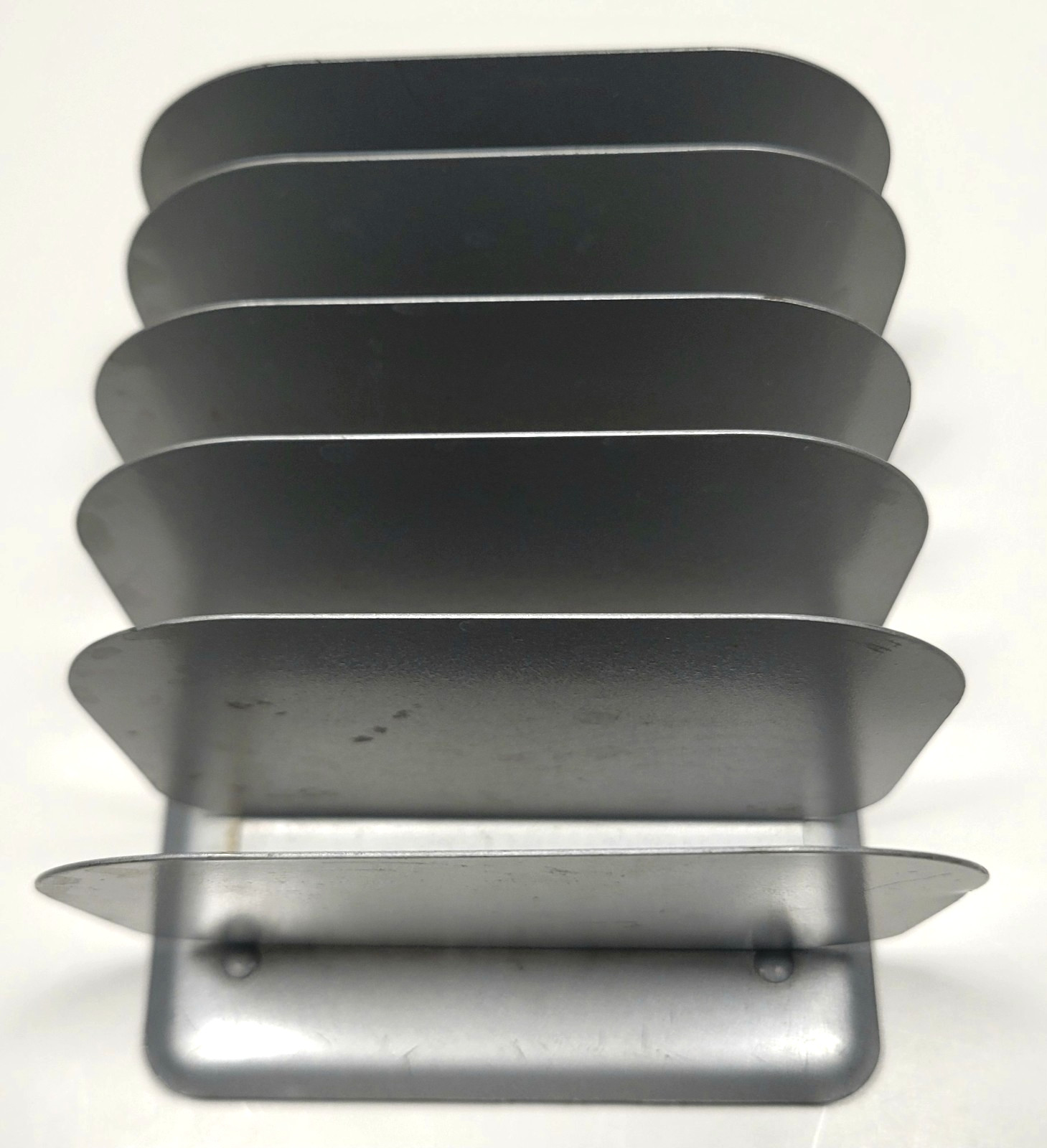Vintage Steel LIT-NING Five Slot Desktop Paper Organizer Model 1-M