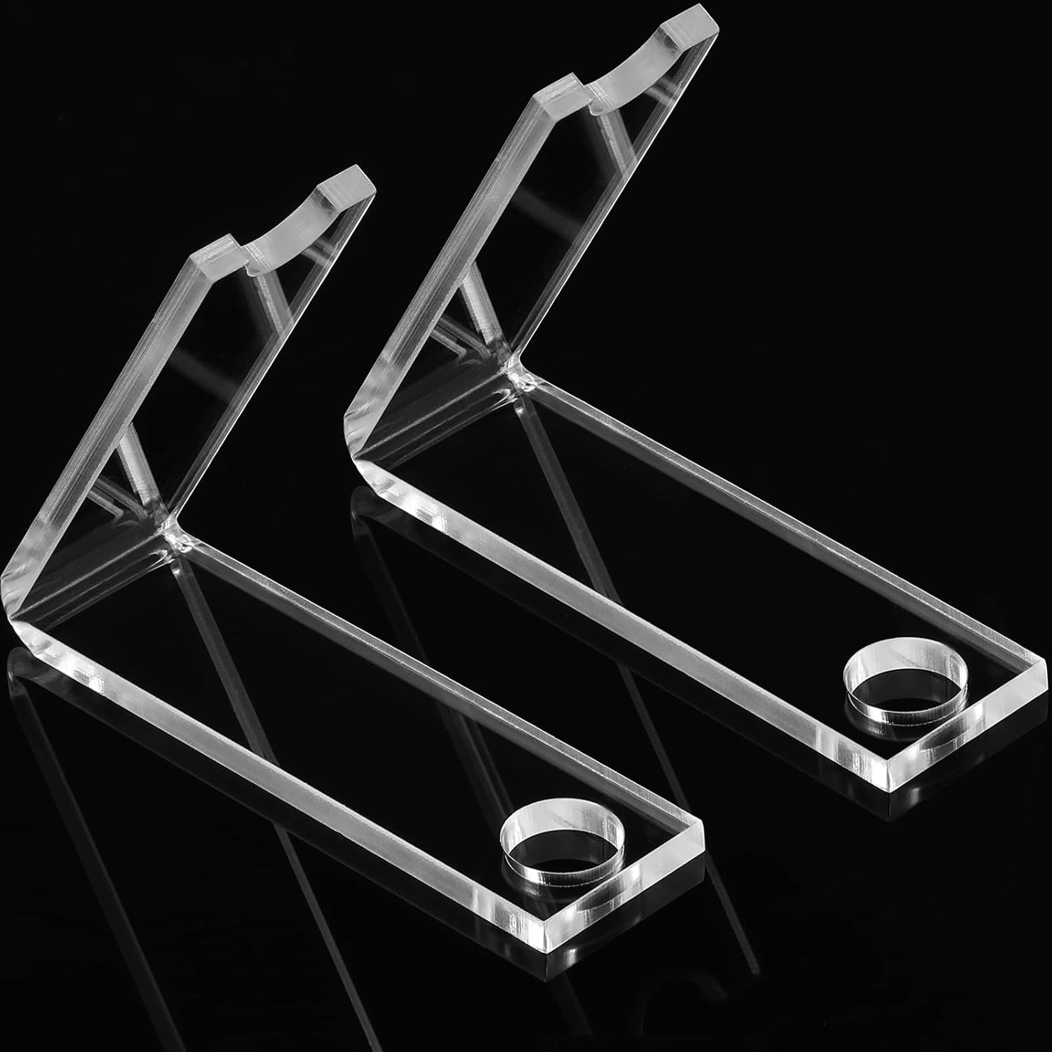 2 Pcs Acrylic Pen Display Stand, Clear Single Pen Holder, Transparent Makeup Bru