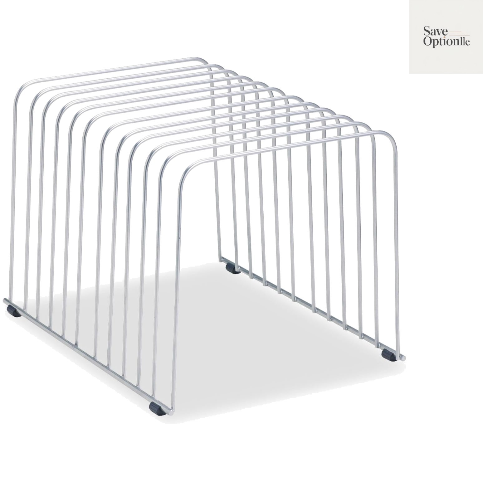Desktop Organizer, 11 Sections, 9″ x 11.375″ x 8″, Wire, Silver 72012 | 72012