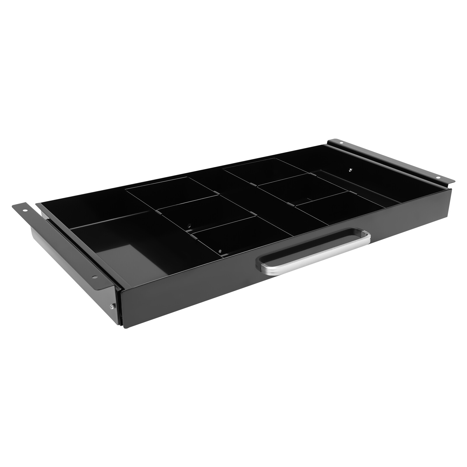 New 21.5″ Black Under Desk Mounted Sliding Pull-out Drawer For Standing Desks