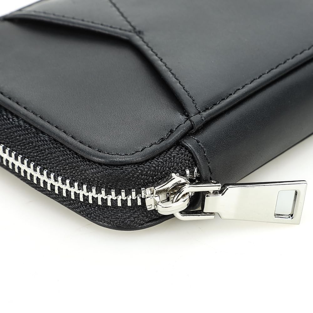 Full Grain Leather Pencil Case Handmade Vintage Zipper Pen Holder Pouch with …