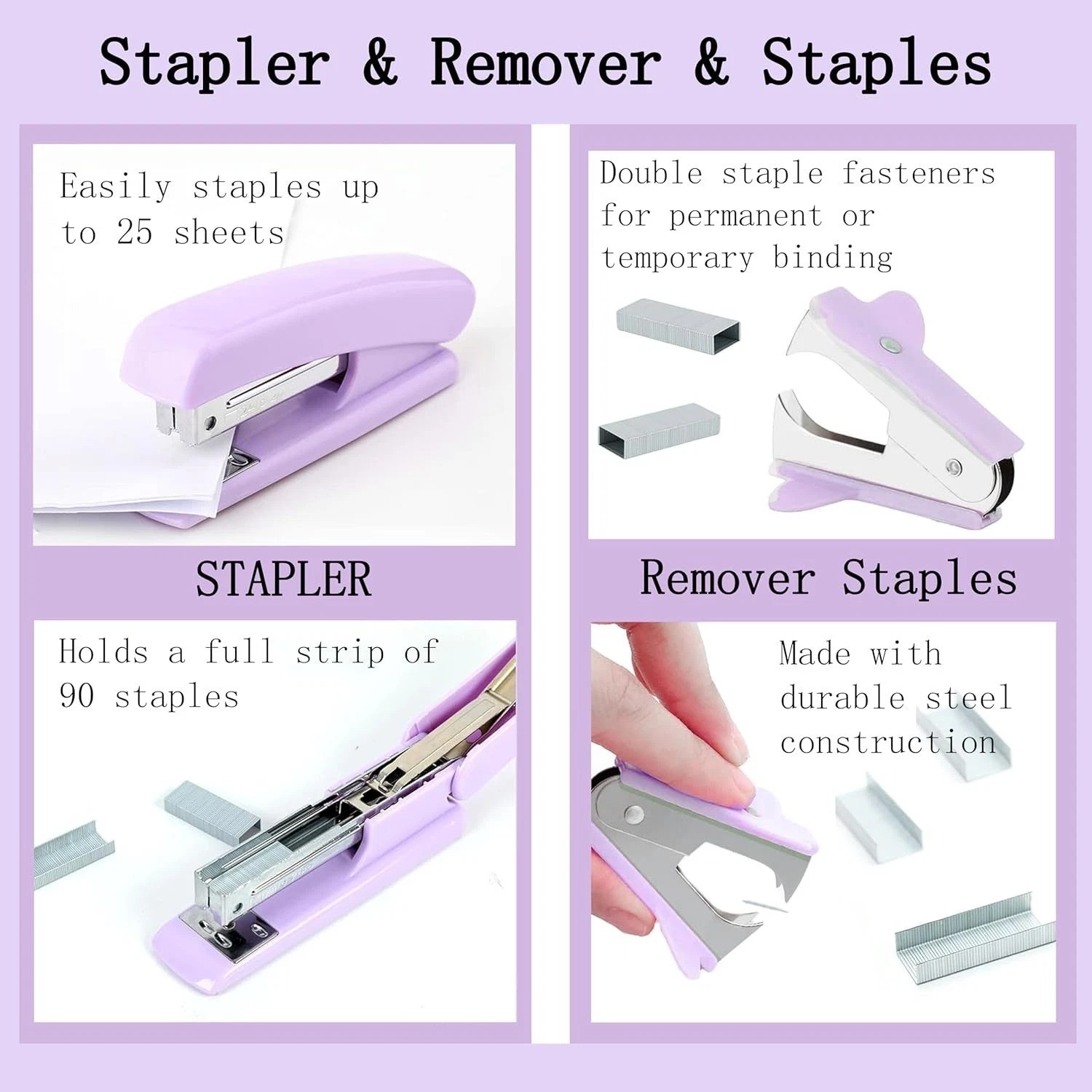 Complete Purple Desk Accessories Collection: 12 Essential Organizers