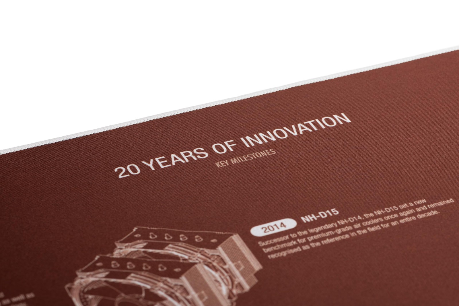 Noctua Np-Dm3 20-Year Anniversary Desk Mat 90X40Cm Brown