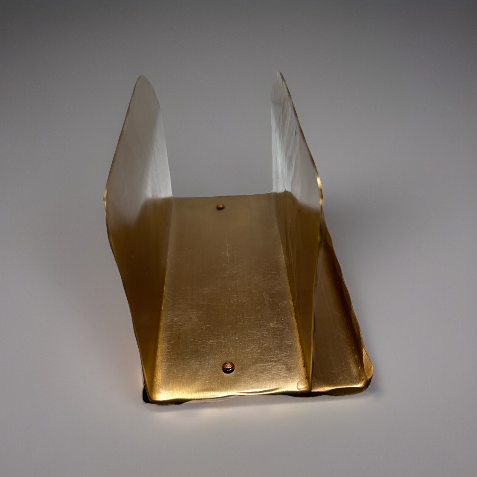 Bronze Mail Letter Pencil Holder Hammered Brass Handmade By Natale Rossi Eagle