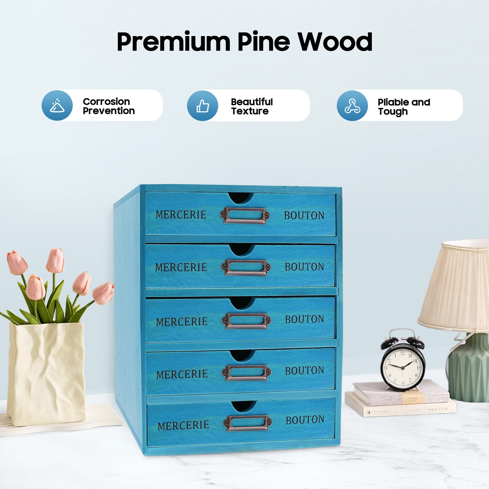 New 5-Tier Drawer Cabinet | Desktop Organizer Box | File Drawer Organizer SALE