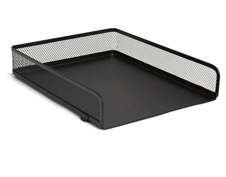TRU RED Front Load Stackable Metal Letter Tray TR57566-CC