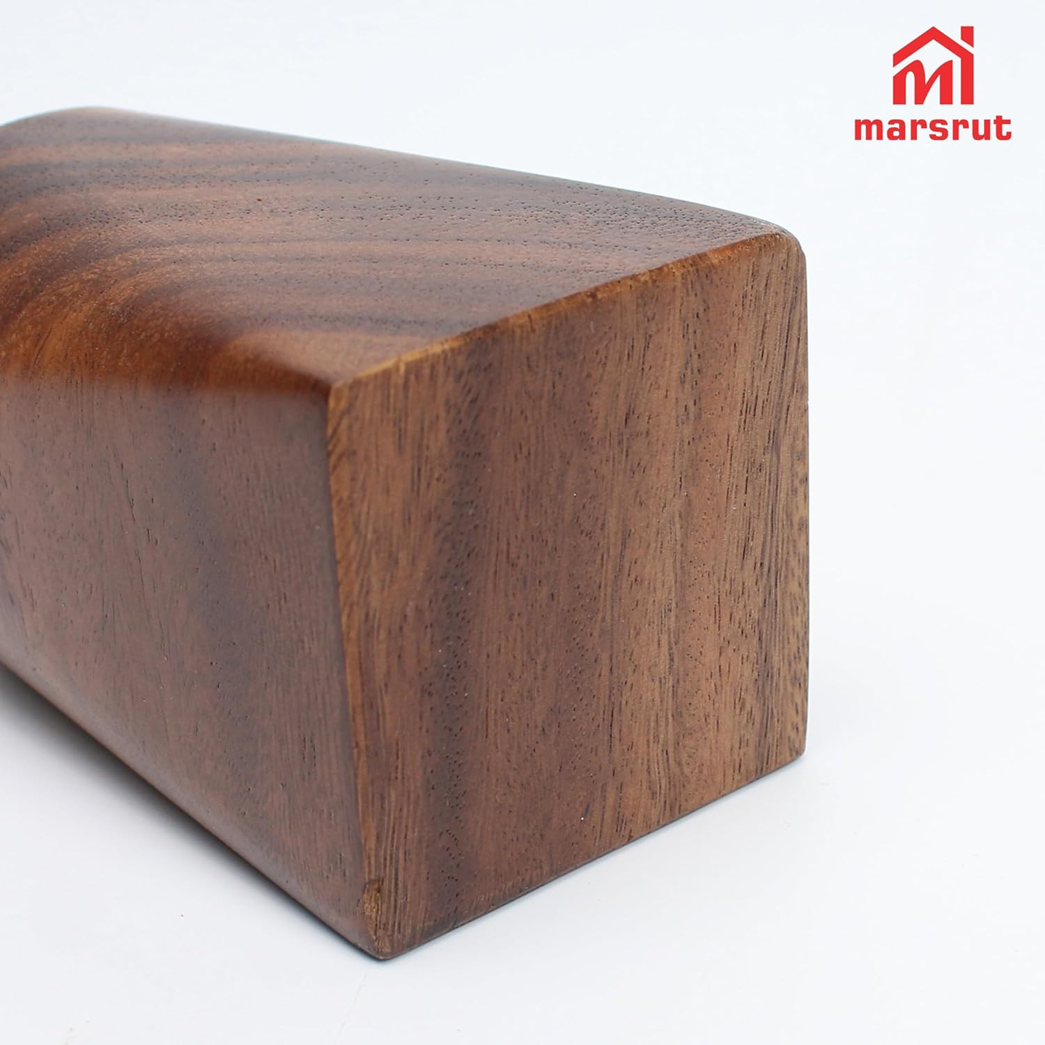 Wooden Pencil Holder Walnut Wood Pen Cup Desk Accessories 4 Inch Organizer Ca