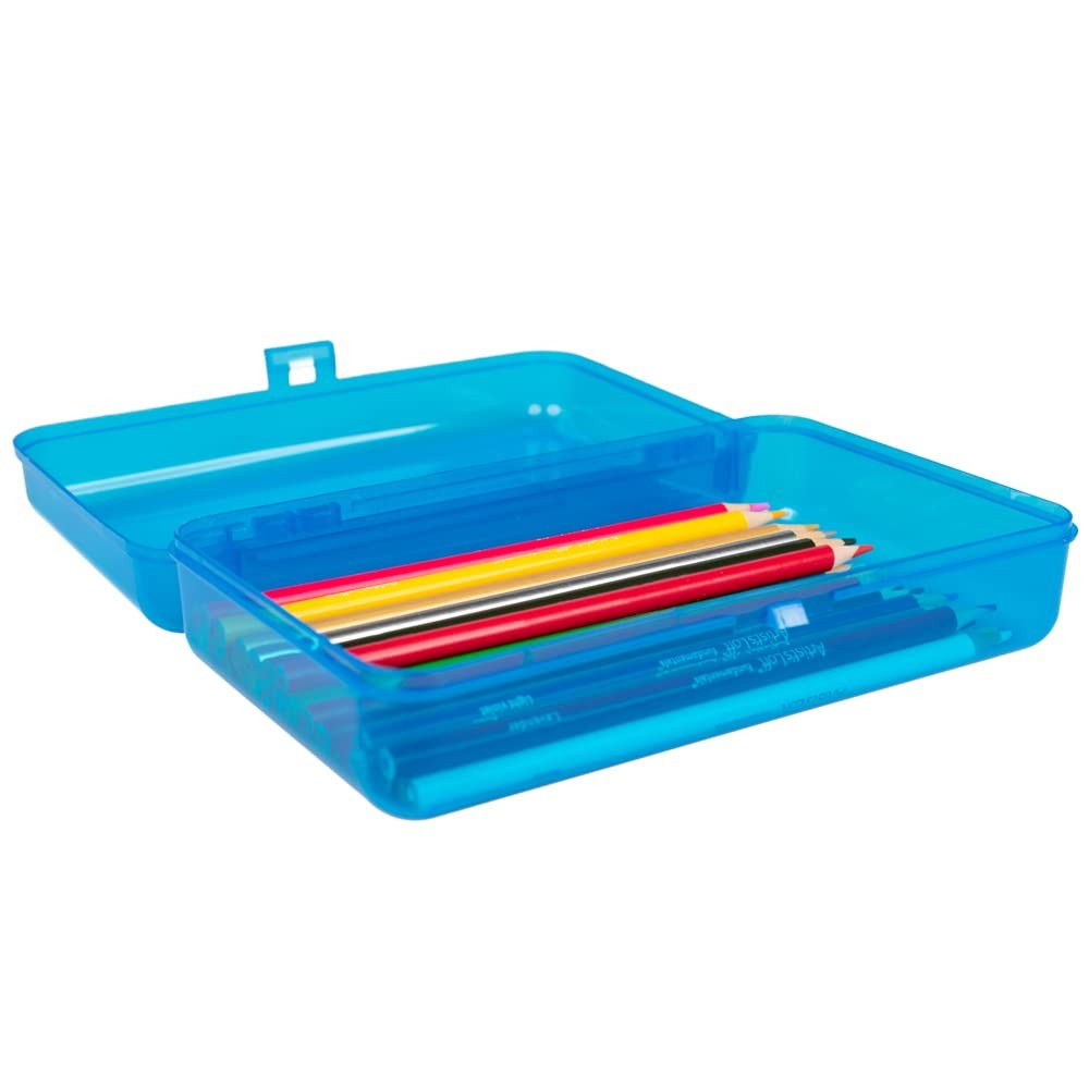 | Transparent Pencil | Colored Utility Storage Office Supplies Organizer | Clear