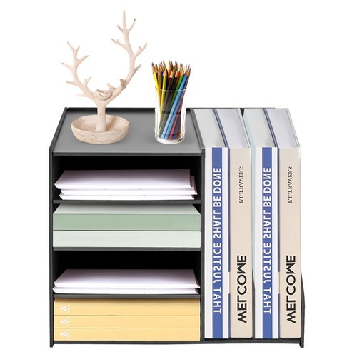 PVC File Organizer for Desk, 6 Tier Desk Organizer Paper Tray 15.35″ x 12.16″