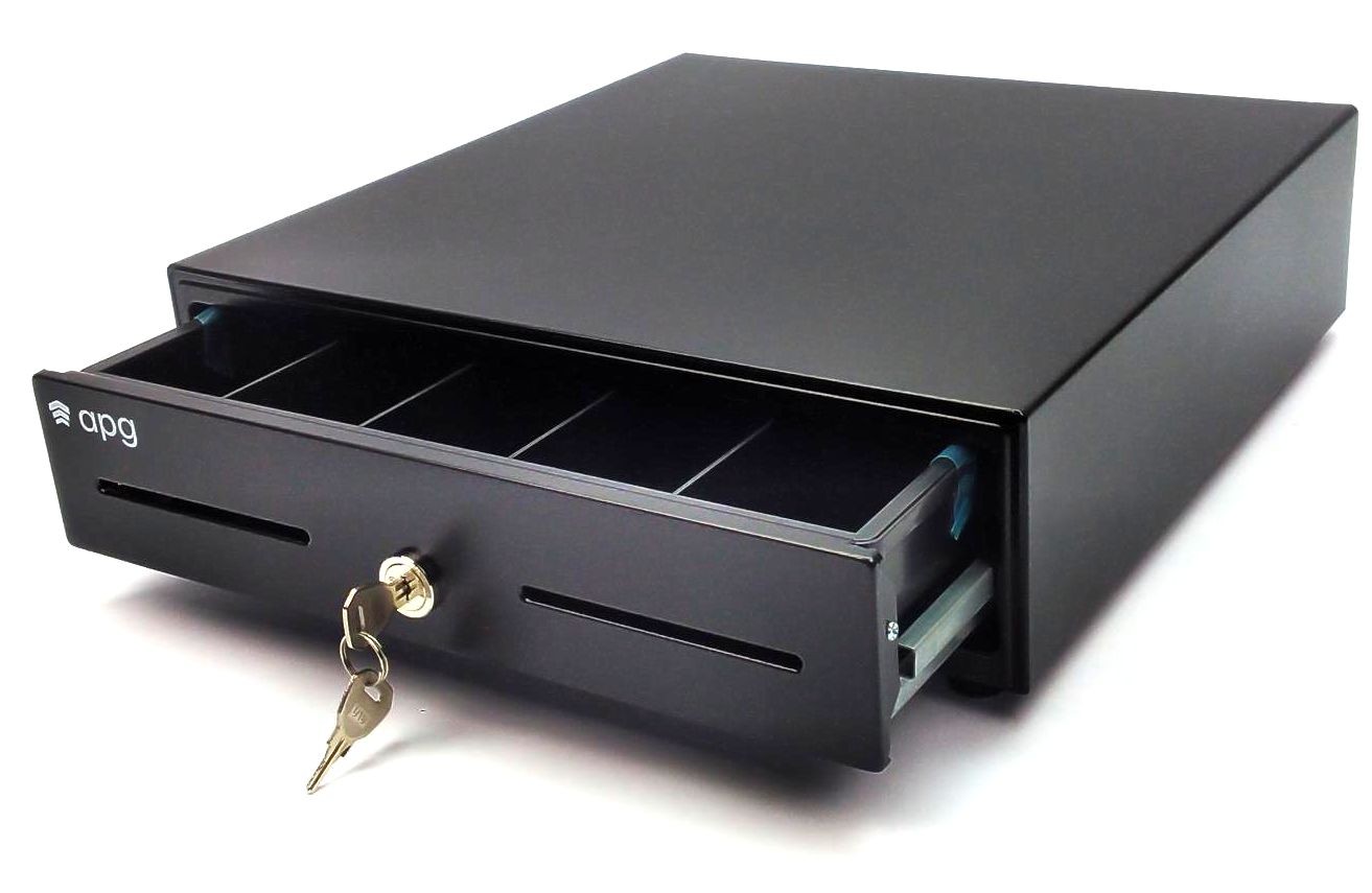 APG Arlo Cash Drawer Point of Sale 4 Bill 5 Coin Lockable EKDS320-1-B330-A11
