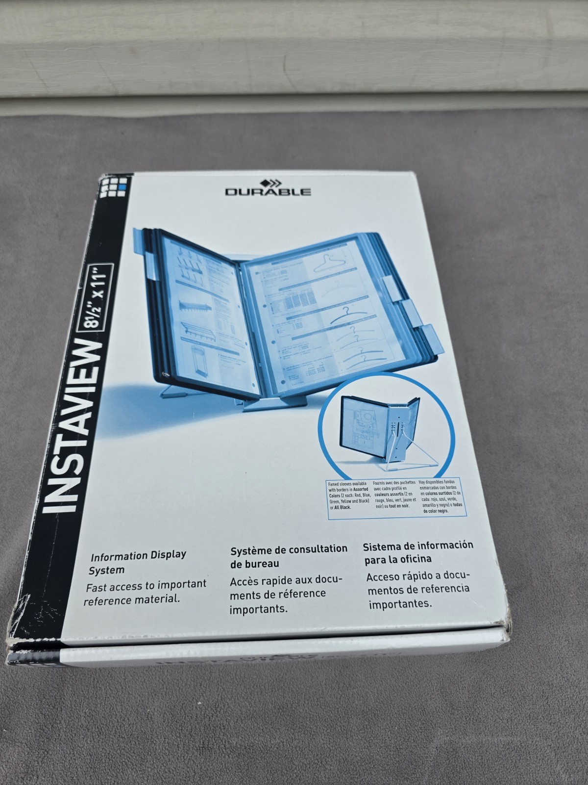 INSTAVIEW Expandable Desktop Reference System Letter Size Durable