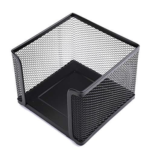 4 Pack Mesh Memo Holder, Black Metal Mesh Sticky Note Holder for Pen, Pencil,