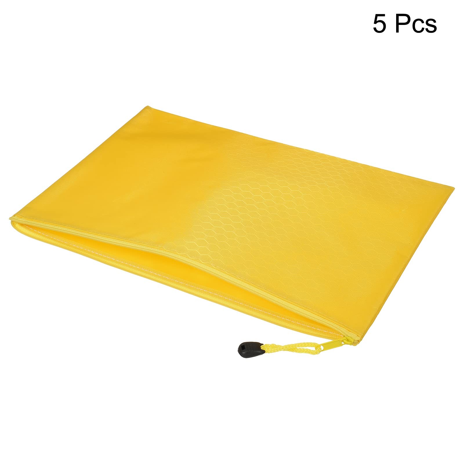 Waterproof Zipper File Bags, 5 Pack A4 Size Document Pocket Storage Organizer…